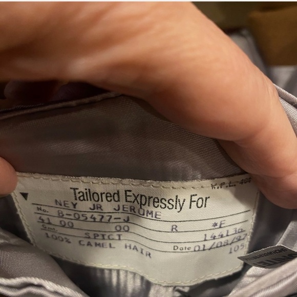 VTG Hart Schaffner & Marx 100% Camel Hair Blazer Men's 41R 2 Button Sport Coat - Picture 9 of 11